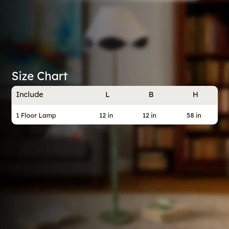 Cozy Nest Wooden Floor Lamp - White & Black media 9