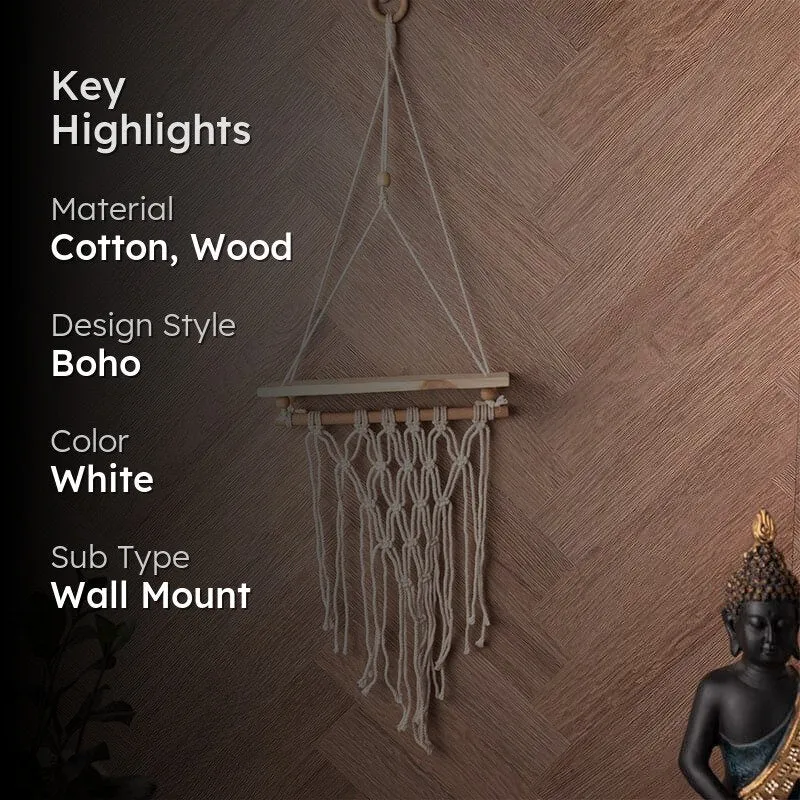 Hoyo Macrame Wall Shelf media 2