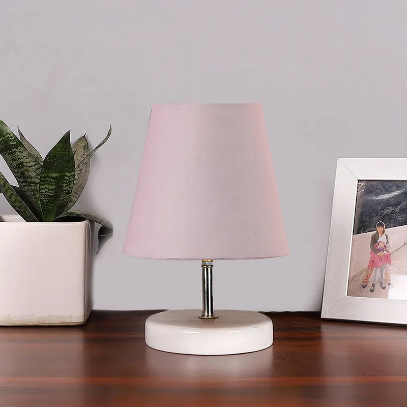 Vero Fabric Table Lamp - Grey,White media 2
