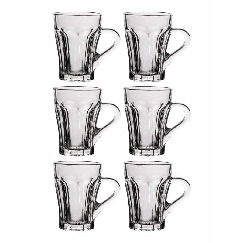 Glassey Glass Tea Cup (160 mL Each)  -  Set of Six media 3