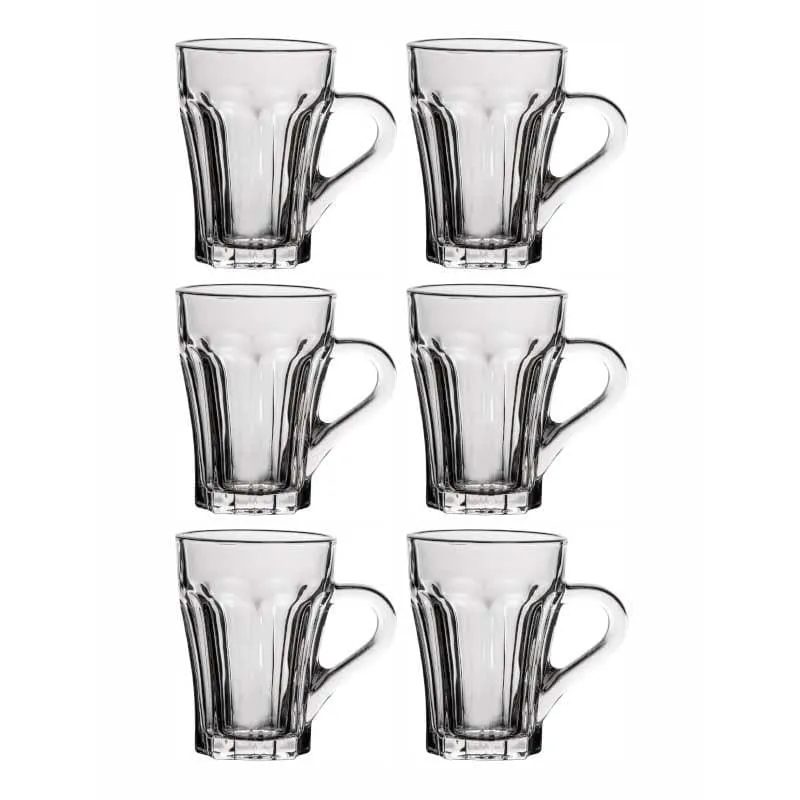 Glassey Glass Tea Cup (160 mL Each)  -  Set of Six media 3