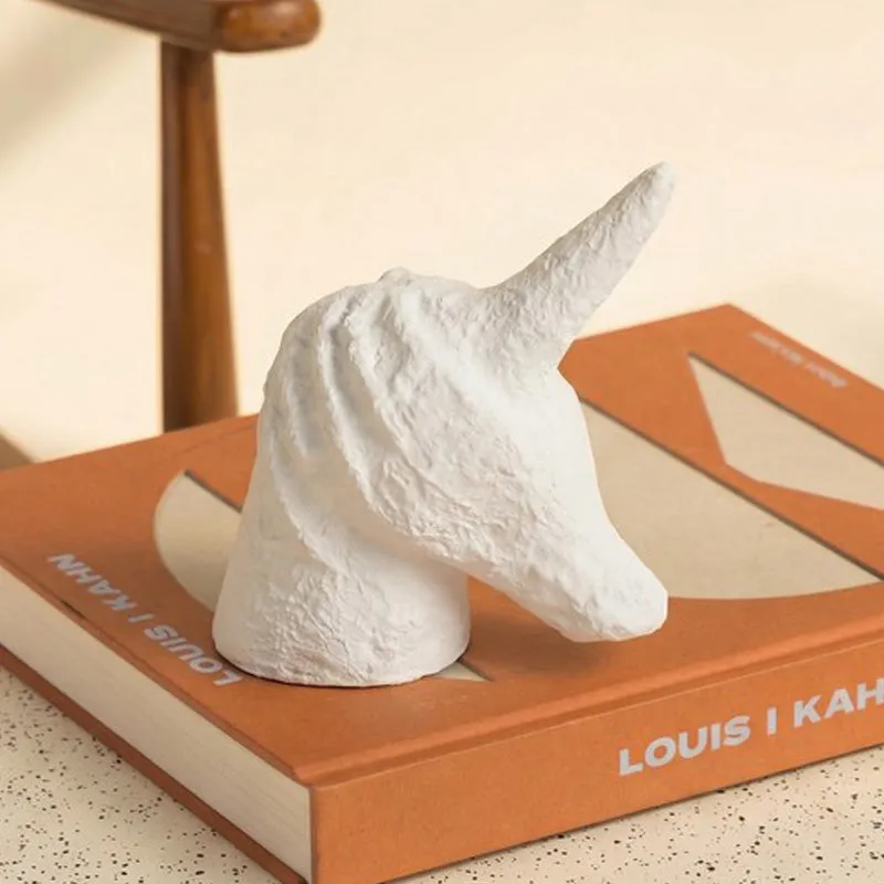 Fig Living Unicorn white Showpiece - White media 1
