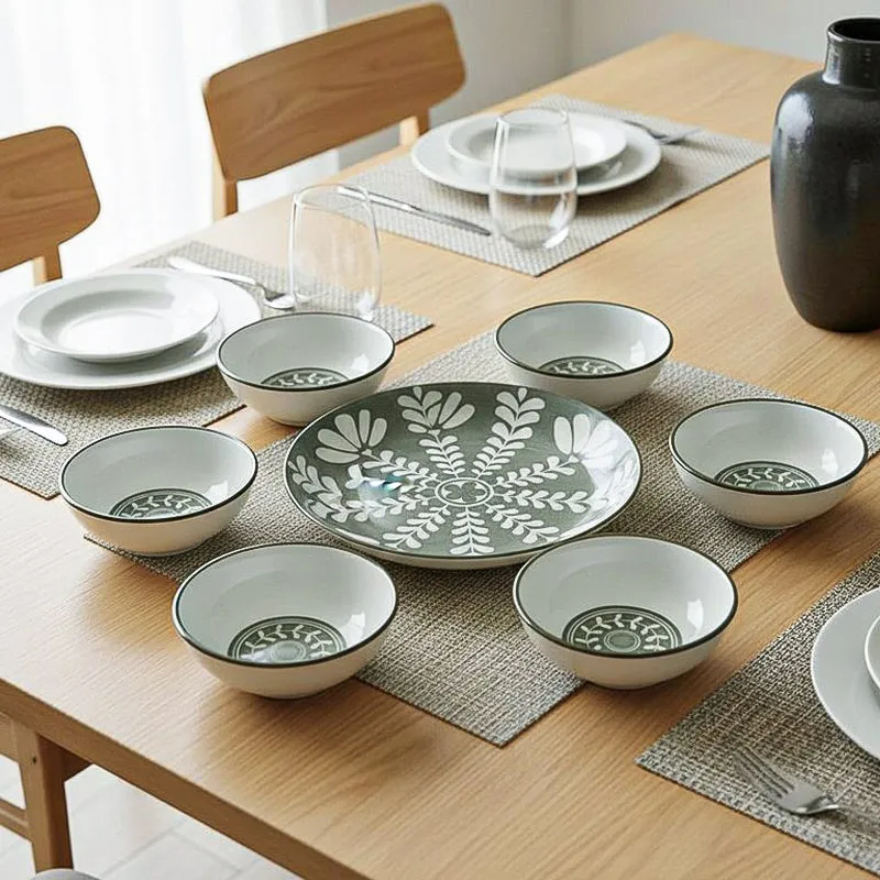 Rana Floral Bowl (150 ML/ 850 ML) - Set Of Seven media 1
