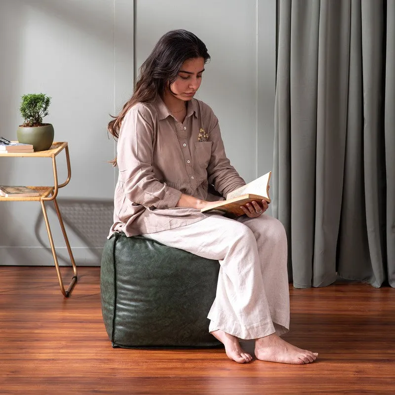 Balanced Proportion Pouffe (Green) - Set Of Two media 3