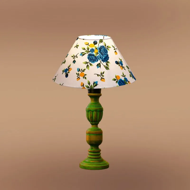 Arvello Evara Floral Wooden Table Lamp - Multicolor media 6