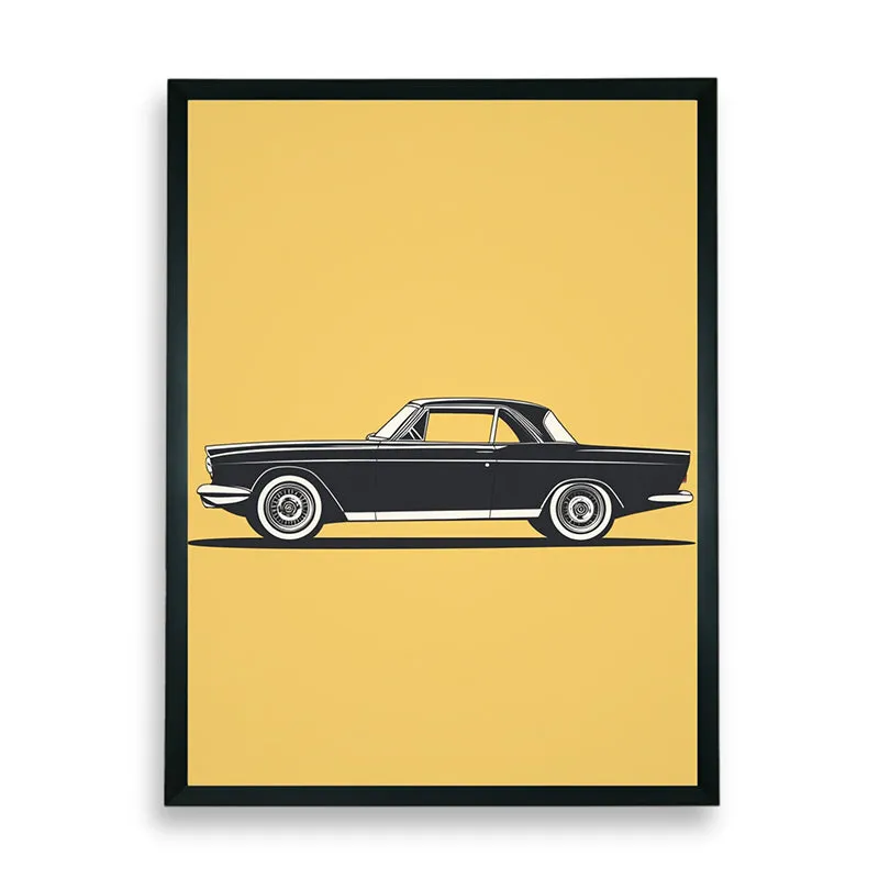 Vintage Car Wall Art With Resin Frame media 7