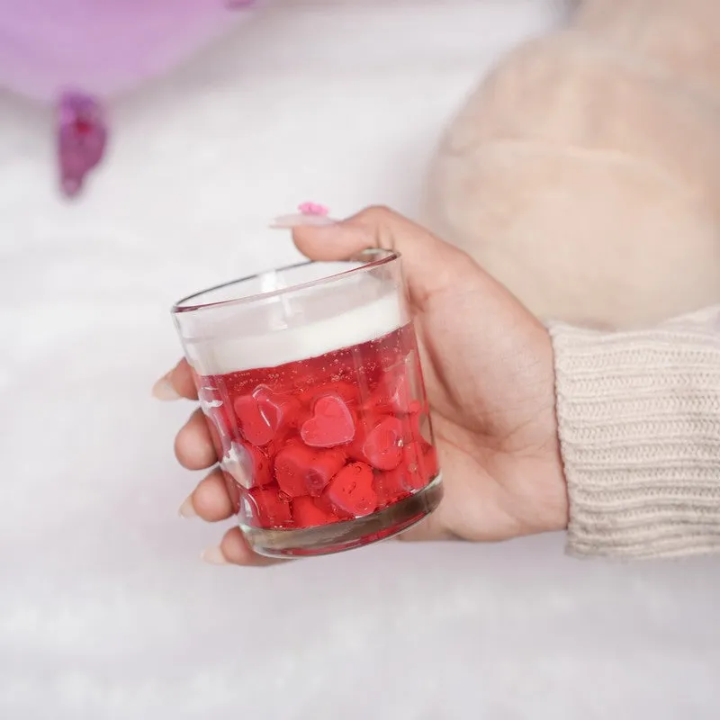 Velvet Glow Decorative Candle - Red media 4