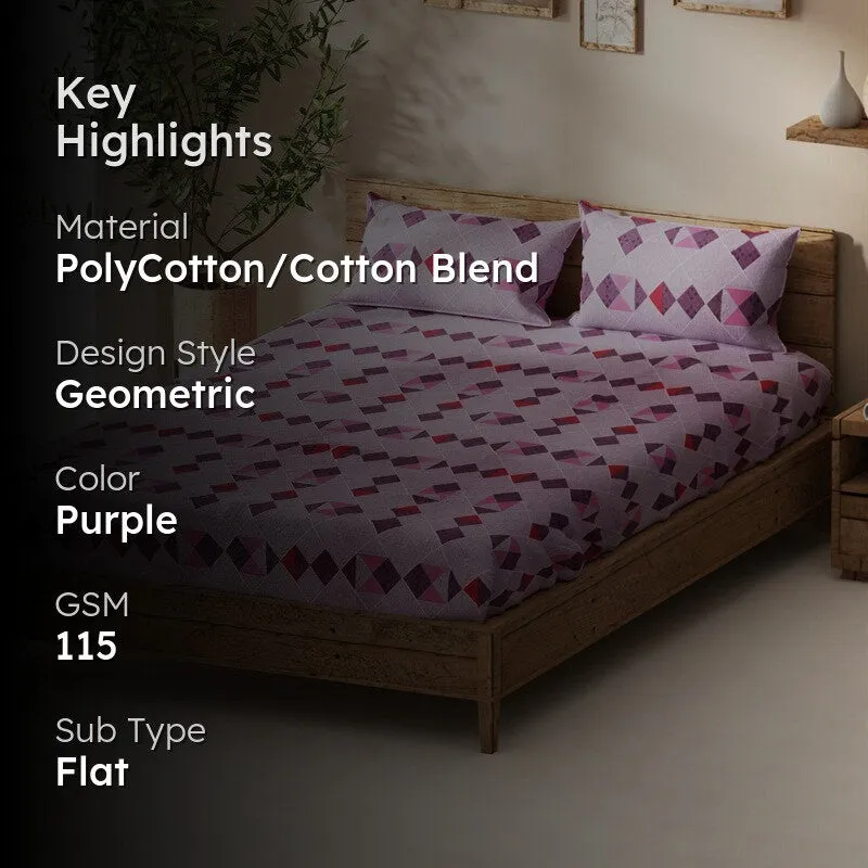 Korin Bedsheet (Purple) - 115 GSM media 2