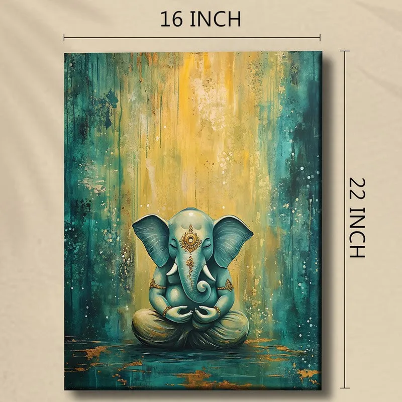Ganesha of Blue Wall Art media 8