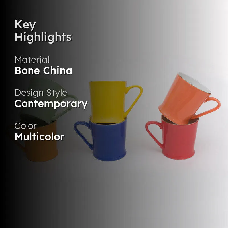 Sierra Bone China Tea Cup (175 mL Each) - Set of Six media 2