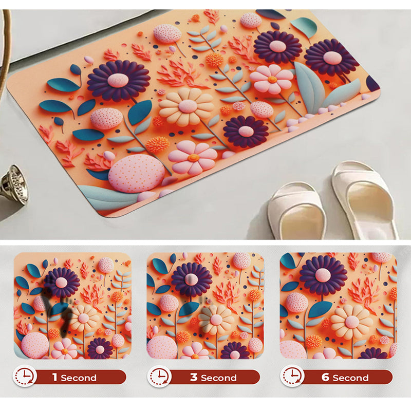 Bloom Dreams Anti Skid Bath Mat media 5
