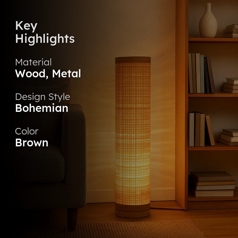Serenity Wooden Floor Lamp media 2