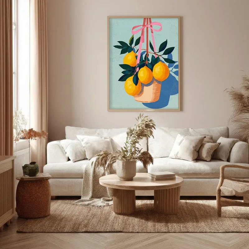 Florena Canvas Wall Painting With Brown Frame media 5