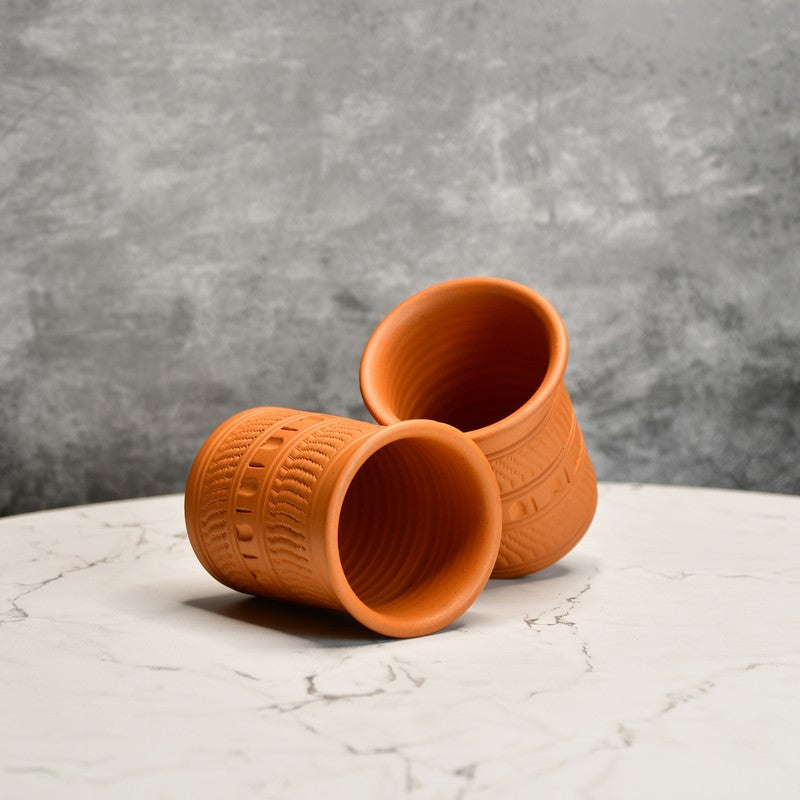 BoroZen Terracotta Jug with Glasses - Three Piece Set media 5