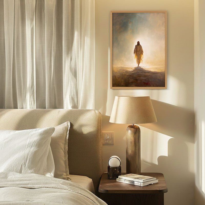 Path of Faith Archival Paper Wall Painting With Brown Frame media 4