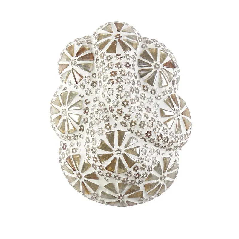 Mangalam Ganesha Glass Wall Lamp - White media 6