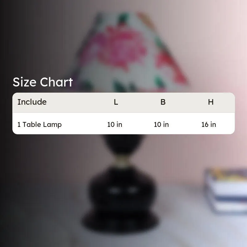 Miyabi Link Printed Iron Table Lamp - Multicolor media 4