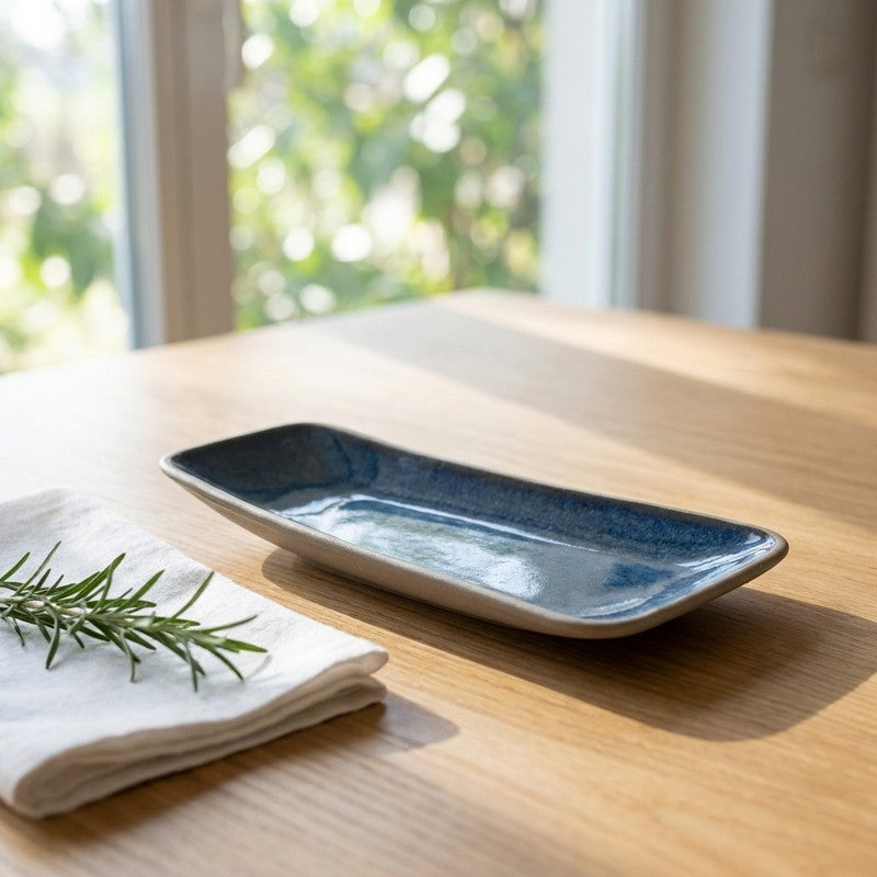 Azzure Ceramic Platter - Blue