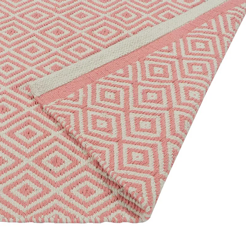 Earthica Cotton Runner Rug - Peach media 6