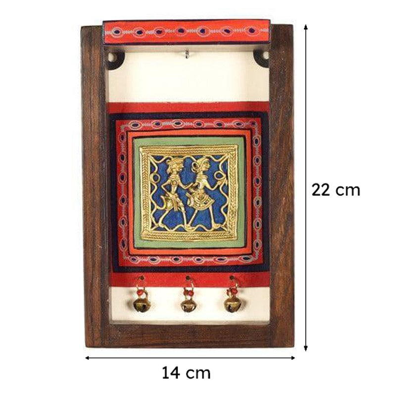 Ethnic Mara Wall Accent Wooden & Brass Wall Accent - Set Of Two media 6