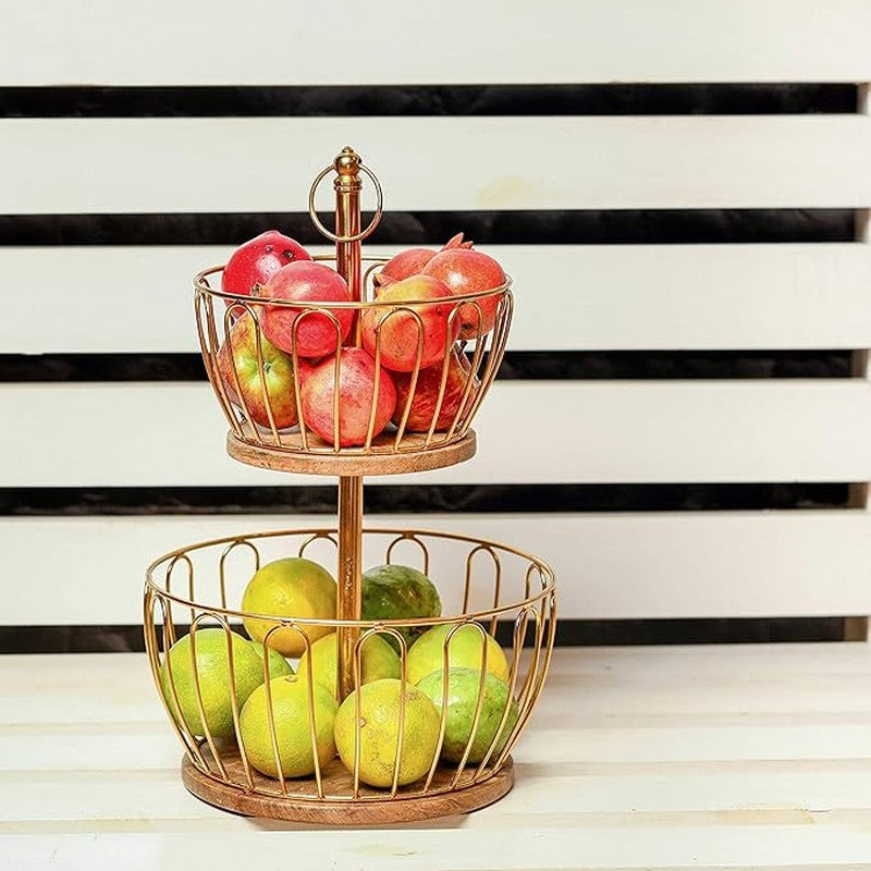 Amaris Aura Fruit Basket - Gold media 4