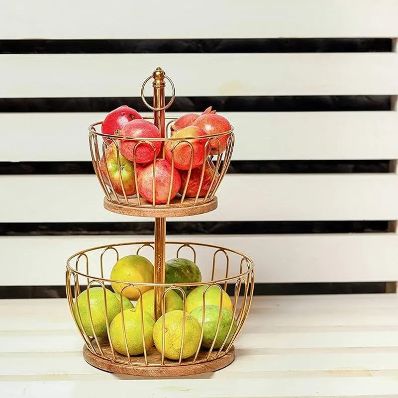 Amaris Aura Fruit Basket - Gold media 4