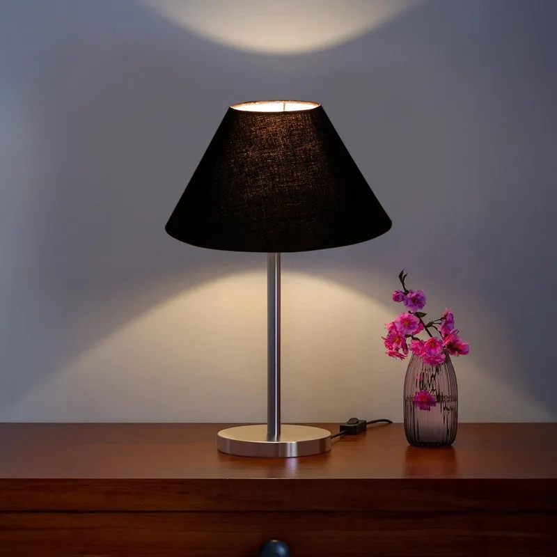 Noctra Edge Glow Metal Table Lamp - Black media 1