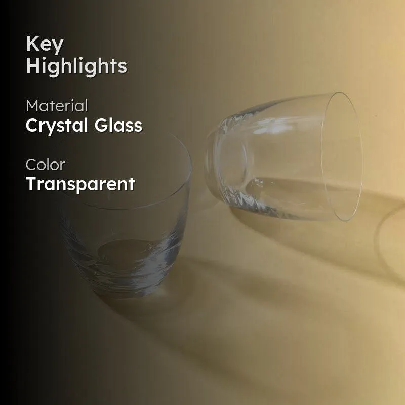 Rocks Bohemia Crystal Whiskey Glass (300 ML) - Set Of Six media 2