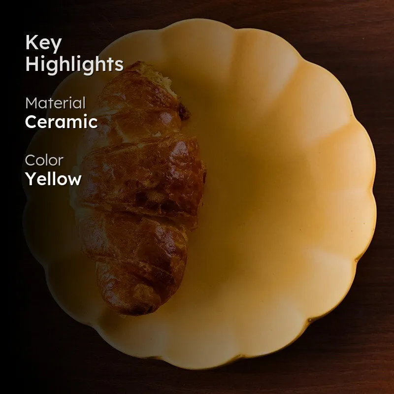 Gian Ceramic Quarter Plate - Yellow media 2