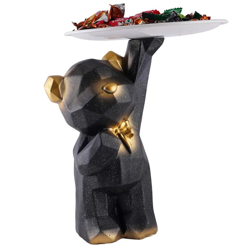 Teddy's Treat Painted Polyresin Show Piece - Black media 3