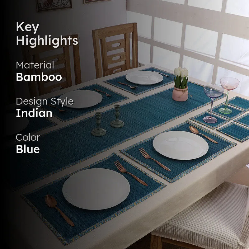 Eco Sip Bamboo Kitchen Linen Set (Blue) - Thirteen Piece Set media 2