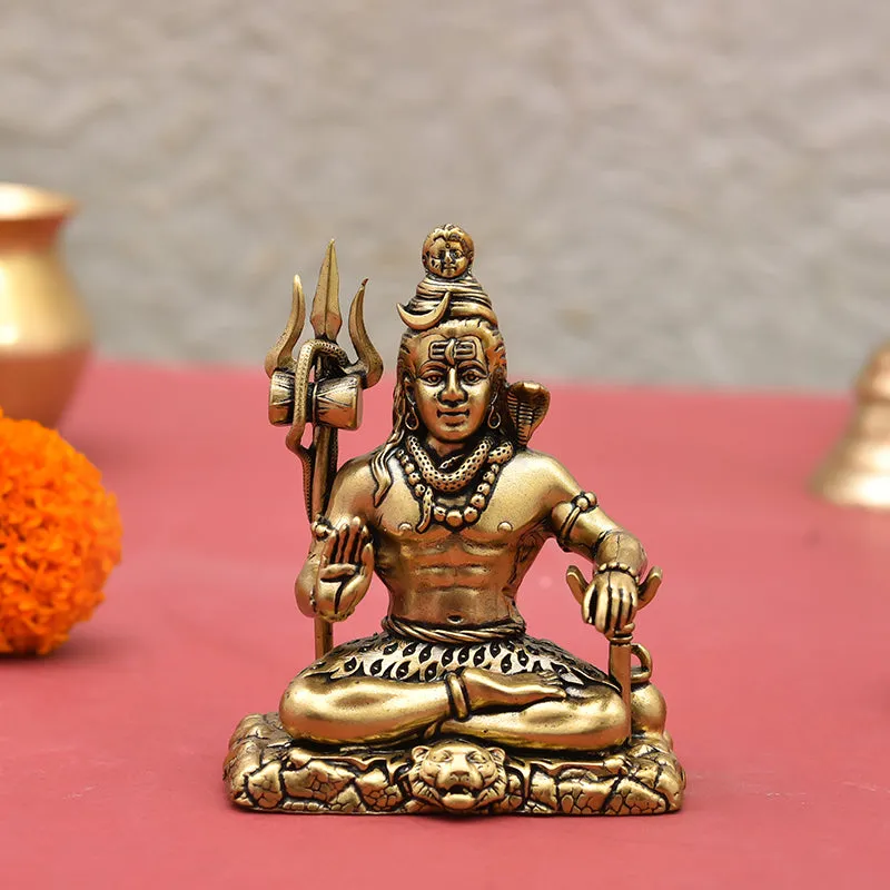 Divine Mahadeva II Brass Idol media 6