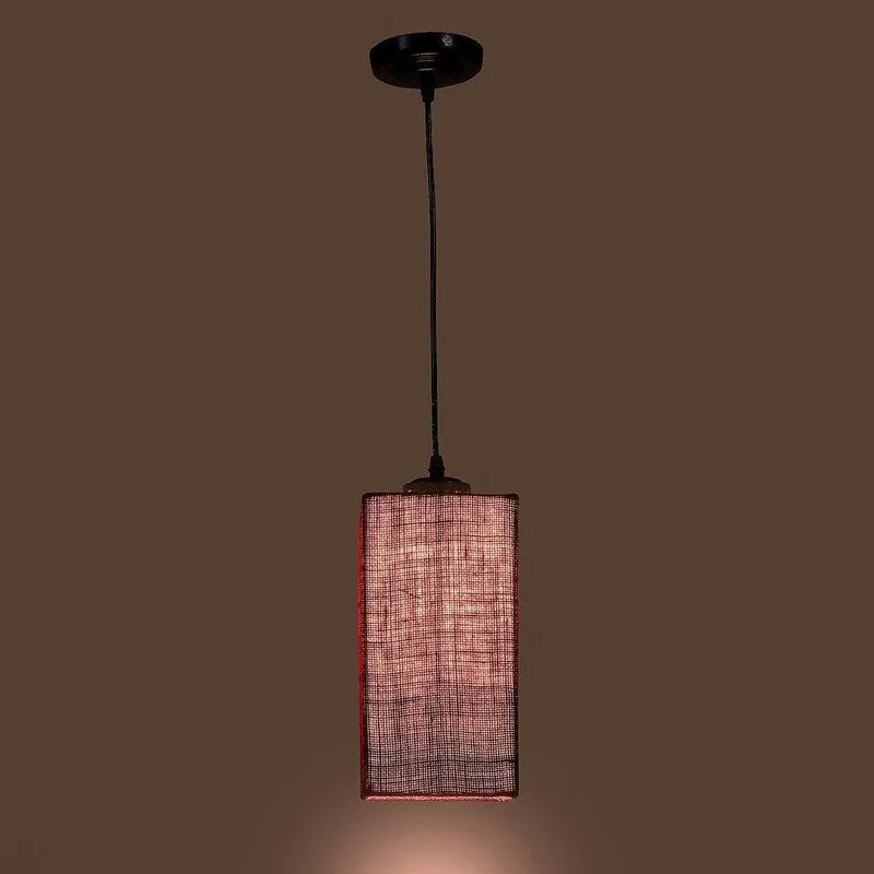 The Red Play Jute Ceiling Lamp media 7