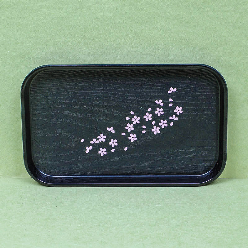 Eltira Floral Serving Tray - Black media 5