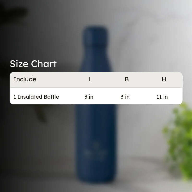 Aqua Zen Bliss Hot & Cold Thermos Water Bottle (Blue) - 500 mL media 6