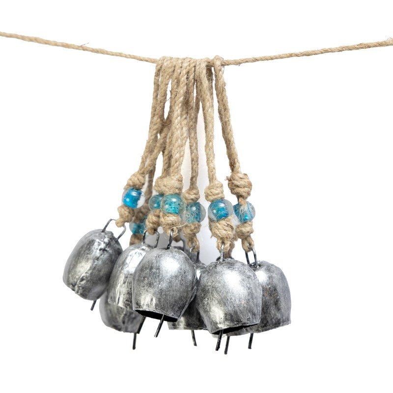 Aura Decorative Hanging Bell (Silver) - Set Of Ten media 5