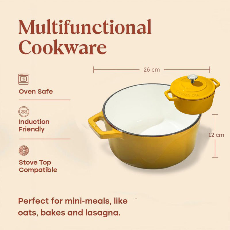 Cumin Co Enamel Cast Iron Cooking Pot - 5000 mL media 9