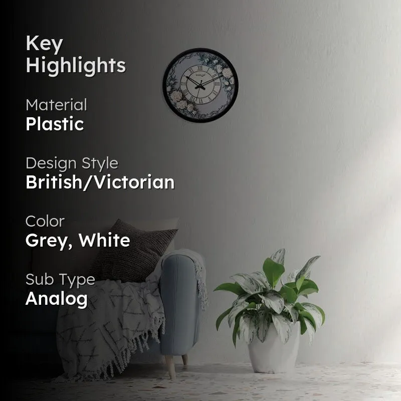 Mystic floral Wall Clock media 2