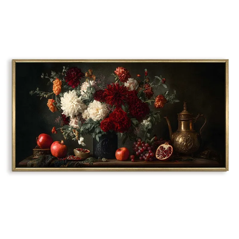 Bloomfall Canvas Wall Painting With Frame media 3