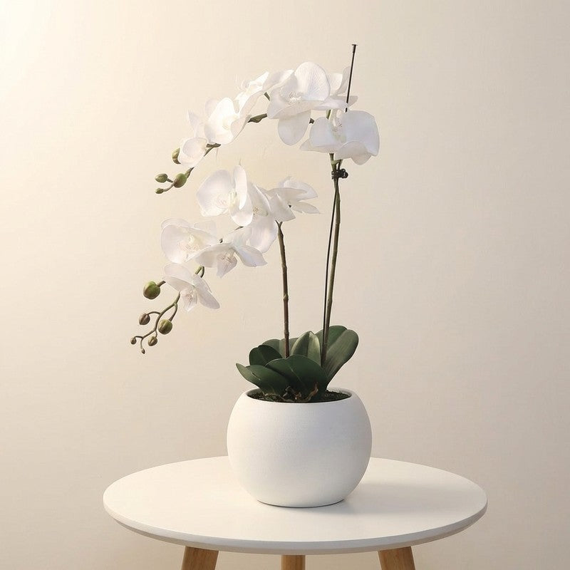 SoftVerdant Artificial Plant With Black Plastic Pot - 2.5 ft