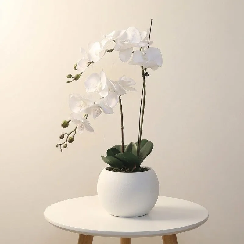 SoftVerdant Artificial Plant With Black Plastic Pot - 2.5 ft media 1