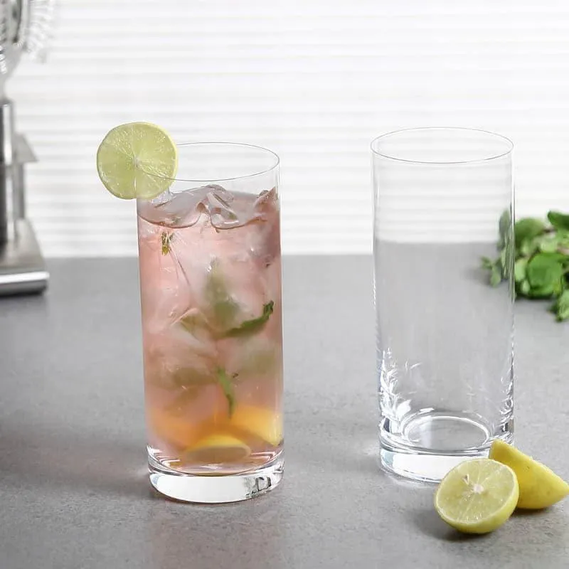 Melodia Bohemia Crystal Hi Ball Glass (300 ML) - Set Of Six media 1