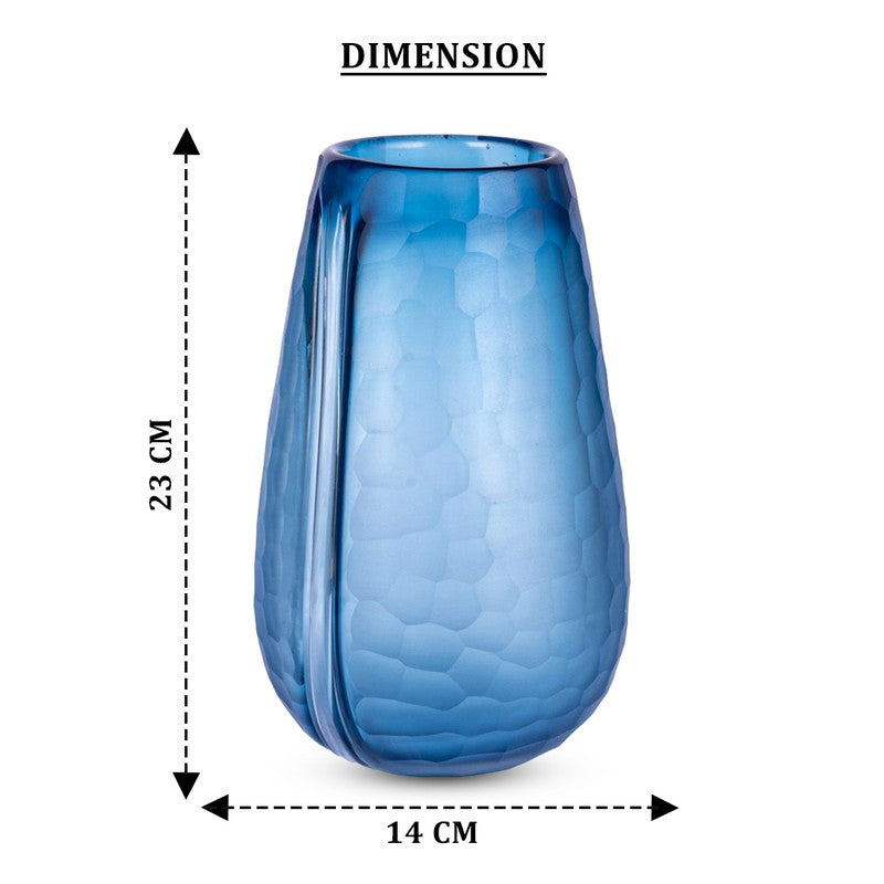 Quantix Glass Vase - Blue media 7