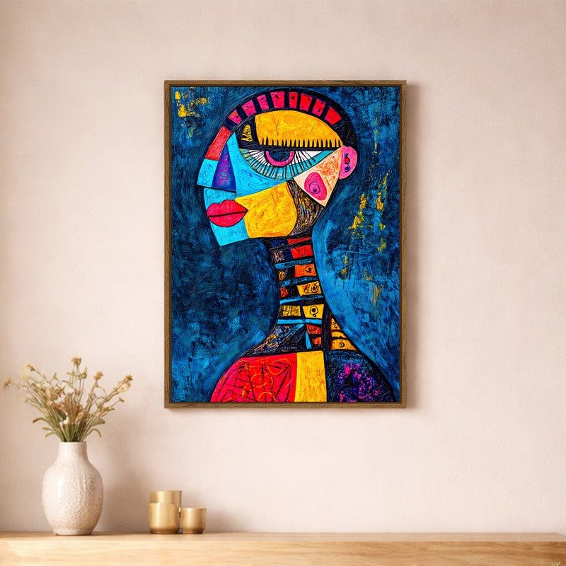 Neo Muse Canvas Wall Art With Frame
