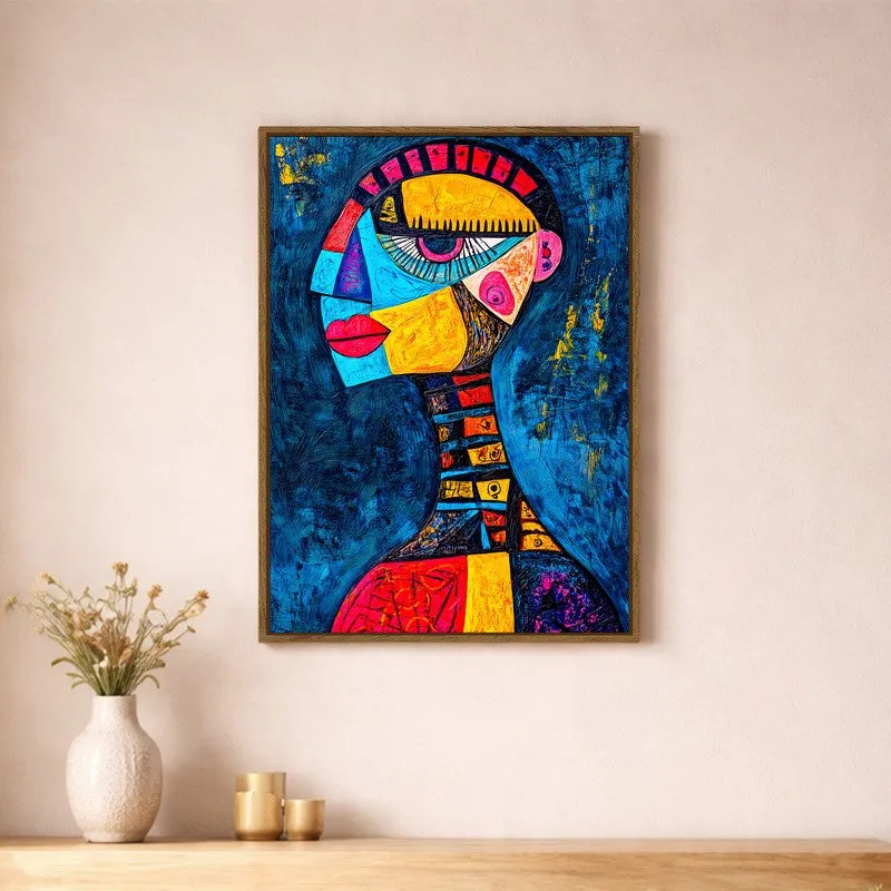 Neo Muse Canvas Wall Art With Frame media 1