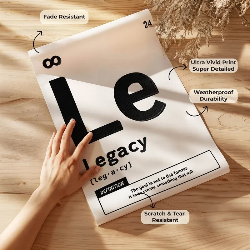 Minimalist Legacy Wall Poster media 8