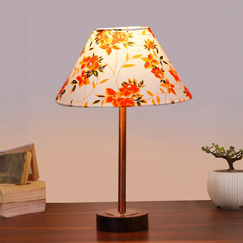 Baskara Cone Rodin Wooden Table Lamp - Multicolor media 2