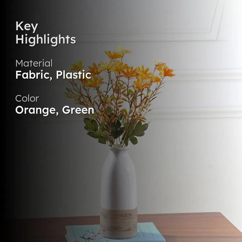 Autumn Daisy Artificial Flowers - Orange media 2