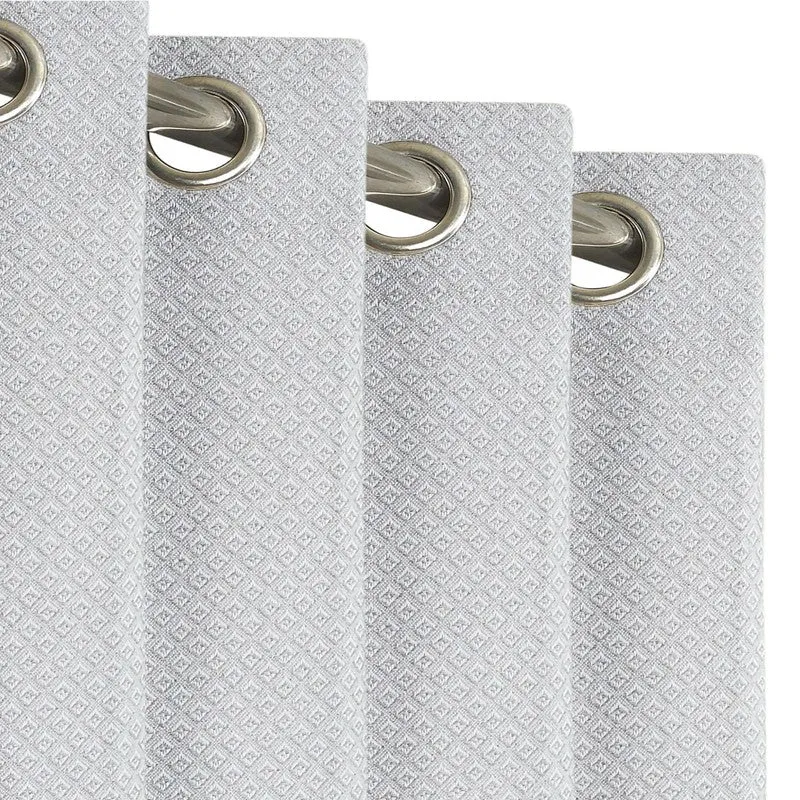 Form Ease Cotton Blackout Curtains (Grey) - Set Of Two media 5
