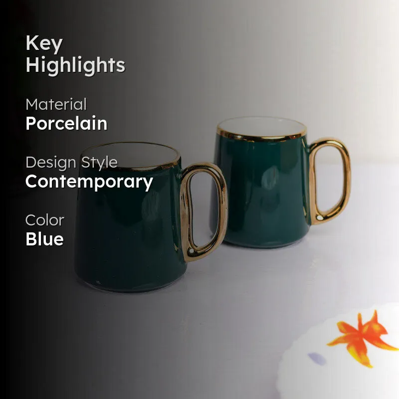 Emerald Porcelain Coffee Mug (380 mL Each) - Set Of Two media 2